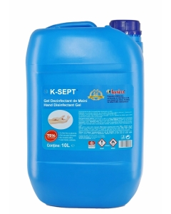 K-Sept Virucid Gel dezinfectant maini alcool 75%, 10 L. Produs antibacterian pentru maini
