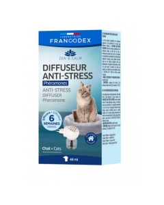 Vaporizator Antistres cu feromoni pentru camera, pentru pisici, 48 ml, Francodex Zen & Calm