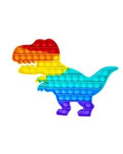 Jucarie antistres din silicon Pop it now and flip dinozaur 2 multicolor, FLIPPY
