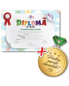 Pachet: Diploma de merit si medalie!
