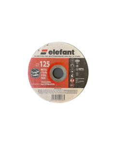 disc abraziv pentru metal+inox ELEFANT125*1,0*22,23