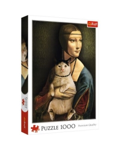 Puzzle Doamna cu pisica 1000 de piese