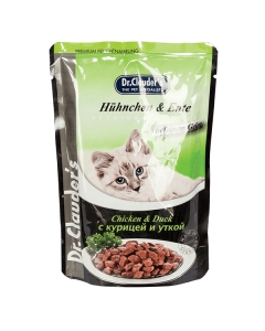 Hrana umeda pentru pisici, Pui si rata intr-un aspic delicat, 100 g, Dr. Clauder’s