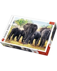 Puzzle elefanti africani, 1000 piese Trefl