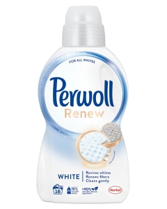 Detergent lichid pentru haine/rufe, Perwoll Renew White 16 spalari, 960 ml