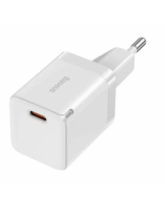 Incarcator retea Baseus GaN3, 30W, USB-C, 30W, Fast Charge Alb