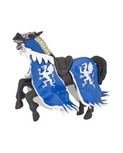 Figurina Calul Regelui cu blazon Dragon, albastru, Papo