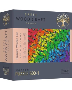 Puzzle din lemn fluturasii colorati 500+1 piese
