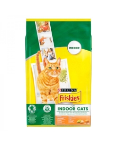 Hrana uscata pentru pisici de interior cu Pui si Legume, 10 kg, Purina Friskies Adult Indoor 