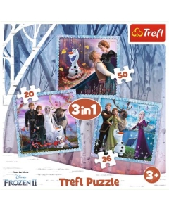 Puzzle 3in1 Frozen2 Regatul de gheata