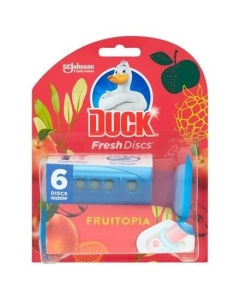 Duck discs aparat Fresh Discs Fruitopia 6 discuri, 36 ml. Produs pentru igienizare WC