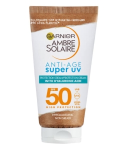 Crema protectoare cu efect anti - imbatranire Super UV SPF 50, 50 ml - Garnier Ambre Solaire