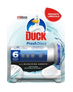 Gel pentru improspatarea toaletei cu eucalipt Fresh Discs, 36 ml, Duck. Produs pentru igienizare WC