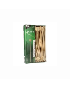Set 100 agitatoare cocktail din bambus, biodegradabile, lungime 180mm