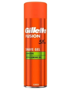 Gel de ras Fusion Sensitive, 200 ml, Gillette
