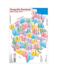 Harta Geografia Romaniei pentru clasa a IV-a - Cristina Moldovan
