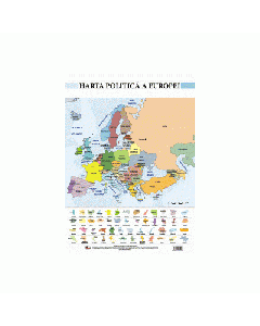 Harta politica a Europei - Plansa format A2
