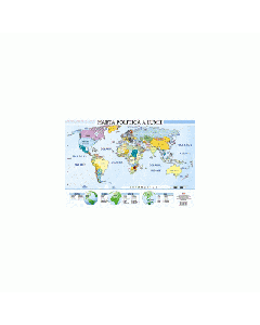 Harta politica a lumii - Plansa format A2