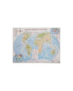Harta politica a lumii si Harta fizica a lumii, editura Carta Atlas