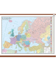 Europa. Harta politica 2000x1400 mm cu sipci (DLFGHC2P2)