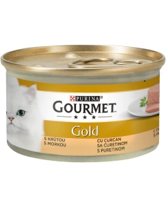 Hrana umeda pentru pisici, Mousse cu Curcan, conserva 85 g, Purina Gourmet Gold