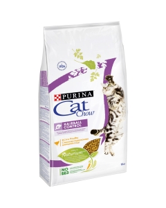 Hrana uscata pentru pisici, Controlul ghemotoacelor de par, bogata in Pui, 15 kg, PURINA CAT CHOW Hairball Control