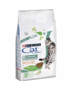 Hrana uscata pentru pisici sterilizate, bogata in Pui, 15 kg, PURINA CAT CHOW Sterilised