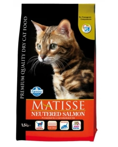 Hrana Uscata Pisici Sterilizate, cu somon, 1.5 kg, Matisse