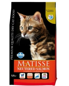 Hrana Uscata Pisici Sterilizate, cu somon, 400 g, Matisse