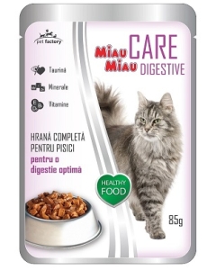 Hrana Umeda pentru Pisici cu miel 1 plic x 85 g MIAU MIAU CARE DIGESTIVE