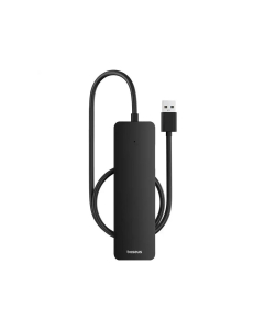 Hub Baseus UltraJoy 4-in-1 Lite, USB-A la 4xUSB-A 3.0, 5Gbps, Negru cu cablu de 50cm