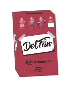 DelFan-Limba si comunicare. Joc cu 64 de cartonase ce contine 4 arii super distractive: Cultura generala, mima, descriere verbala si desen - Silvana Bicazan, editura Delfin