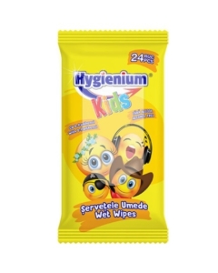Hygienium Kids Servetele umede maini fara alcool Emoji, 24 buc