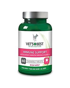 Immune Support, pentru caini, 60 tablete, Vet`s Best 