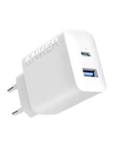 Incarcator de retea Anker 312 20W, USB-C, USB-A, Power Delivery, PowerIQ, Alb