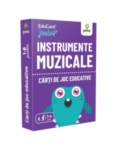 Instrumente muzicale. EduCard Junior plus. Carti de joc educative