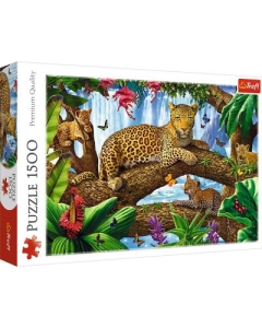 Puzzle jaguar intr-o pauza odihnitoare 1500 piese