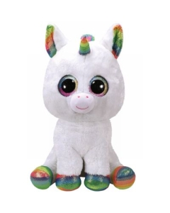 Jucarie de plus Beanie Boos, Unicornul Pixy, 42 cm, alb, TY