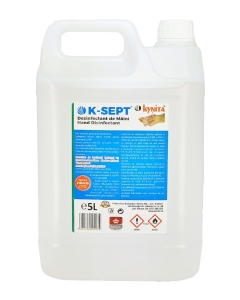 K-SEPT Virucid Dezinfectant maini pe baza de alcool 75%, 5 L. Produs antibacterian pentru maini