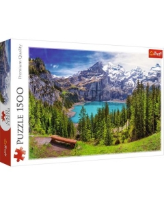 Puzzle lacul Oeschinen 1500 piese