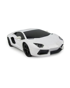 Masina cu telecomanda Lamborghini Aventador alb cu scara 1 la 24, Rastar