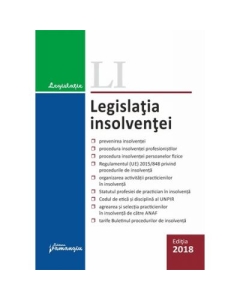 Legislatia insolventei editie actualizata la 15 octombrie 2018