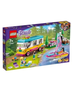 LEGO Friends Furgoneta de camping si barca cu panze 41681, 487 piese