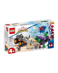 LEGO Spidey. Hulk vs. Rhino Confruntarea cu camioane 10782, 110 piese LEGO Marvel Super Heroes Lego