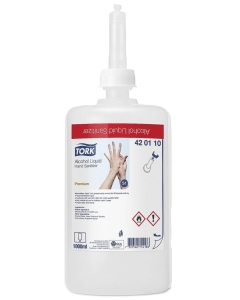 Lichid dezinfectant de maini pe baza de alcool, 1 l, Tork, avizat Ministerul Sanatatii 420110