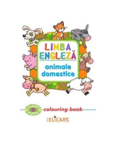 Limba engleza. Animale domestice. Colouring Book