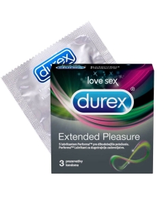 Durex Prezervative Extended Pleasure, 3 buc. Produs recomandat pentru igiena sexuala