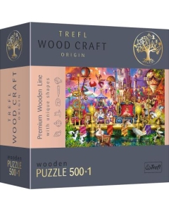 Puzzle din lemn lumea magica 500+1 piese