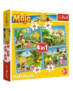 Puzzle 4in1 aventurile albinutei Maya