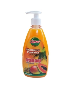 Cloret Sapun Lichid Cremos Mango & Papaya 500 ml pentru igiena mainilor